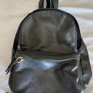 Madewell Black Leather Backpack EUC